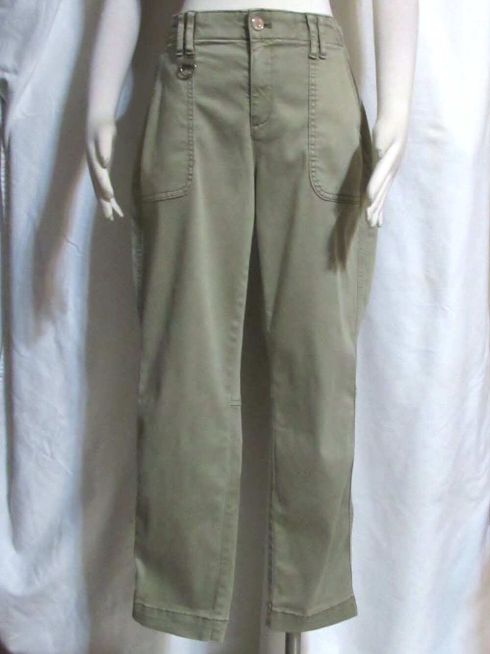 New Women's Ladies WHITE HOUSE BLACK MARKET Green Slim Fit Ankle Pants 4 S $99